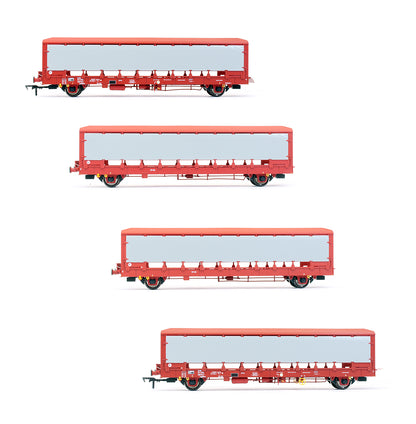 Pre-Owned IPA Car Carriers STVA Red - Covered (Four Pack)