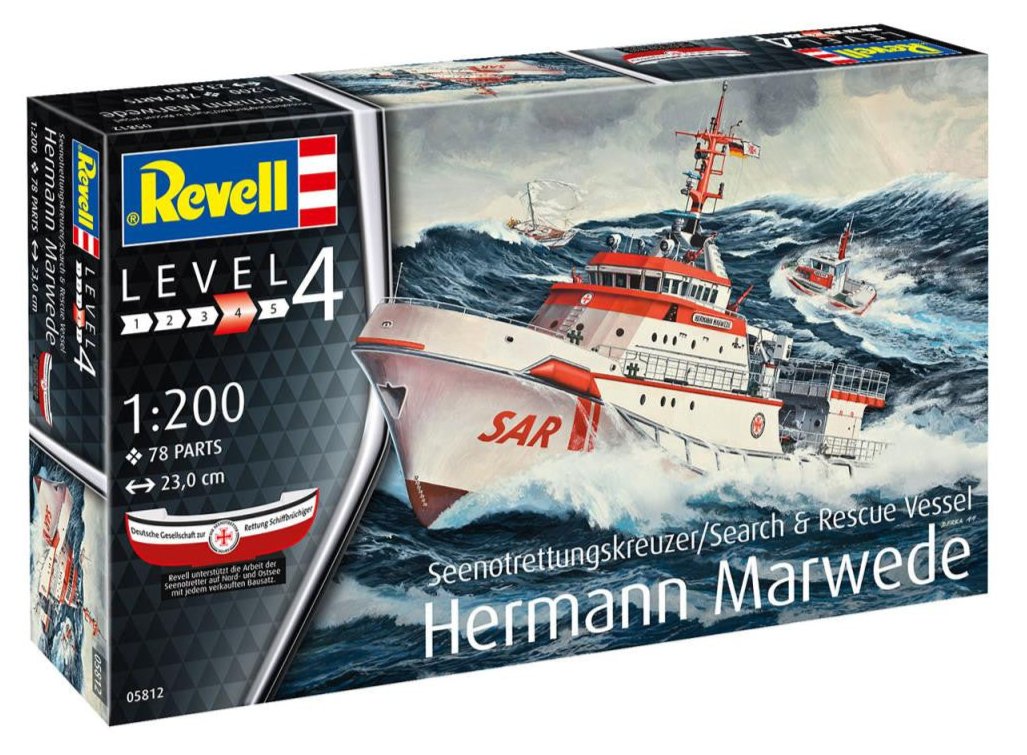 Search & Rescue Vessel "Hermann Marwede" Model Kit