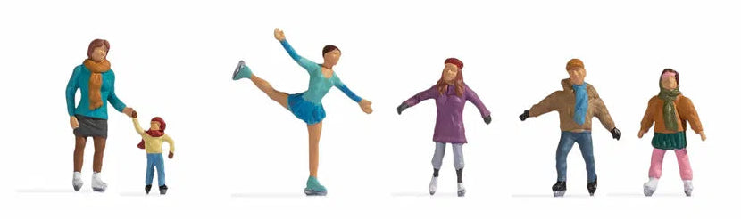 Ice Skaters (6) Figure Set