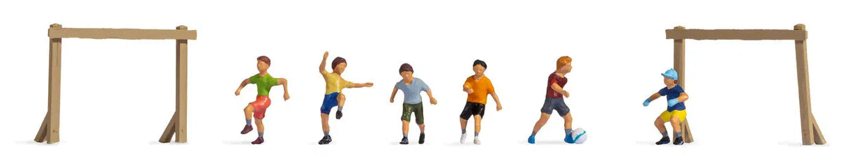 Children Playing Football (6) Figure Set