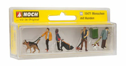 Dog Walkers (4) Figure Set