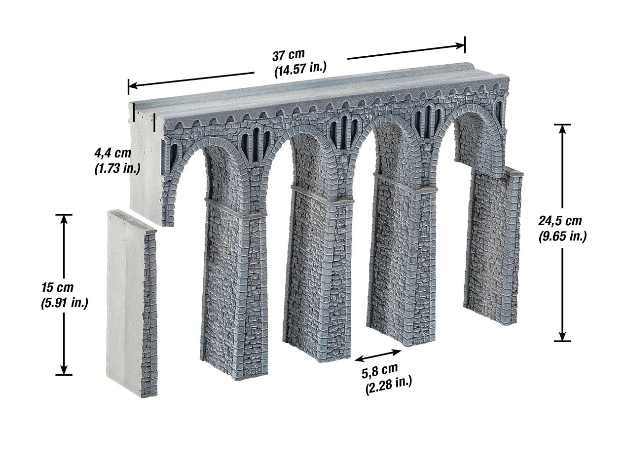 Quarrystone Viaduct Hard Foam 37x4.4x24.5cm Kit