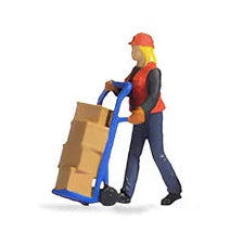 Warehouse Worker (Transporting) Tiny Scenes Set
