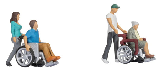 Wheelchair Users (2) & Companions (2) Figure Set