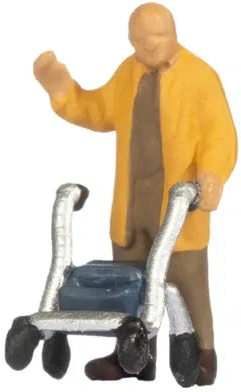 N15549 Senior Citizens w/Walking Frames (5) Figure Set