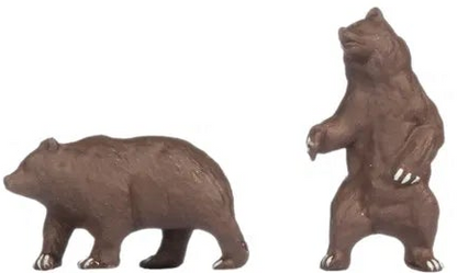N15746 Bears (2) Wolves (4) & Stag (1) Figure Set - HO/OO Scale