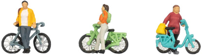 N15896 Cyclists on Bikes (3) Figure Set - HO/OO Scale