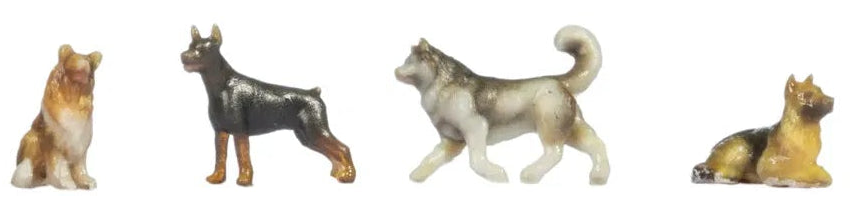 N35760 Dogs (8) 3D Master Figure Set