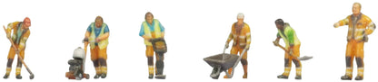 N35040 Road Workers (6) 3D Master Figure Set