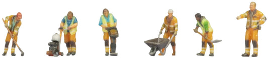 N35040 Road Workers (6) 3D Master Figure Set