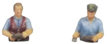 N35215 Electric Loco Drivers w/o Legs (6) 3D Master Figure Set