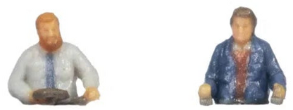 N35215 Electric Loco Drivers w/o Legs (6) 3D Master Figure Set