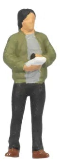 N15071 Crime Scene Police (5) & Corpse (1) Figure Set