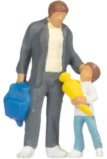 N15415 First Day at School (6) Figure Set