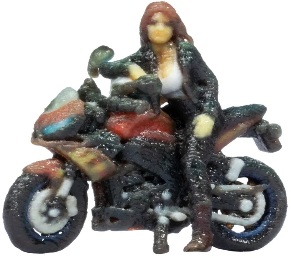 N10907 Sports Motorbike Standing 3D Master Figure