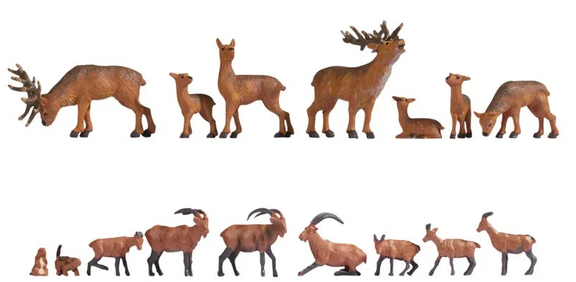 N16053 Wild Animals (45) Mega Economy Figure Set