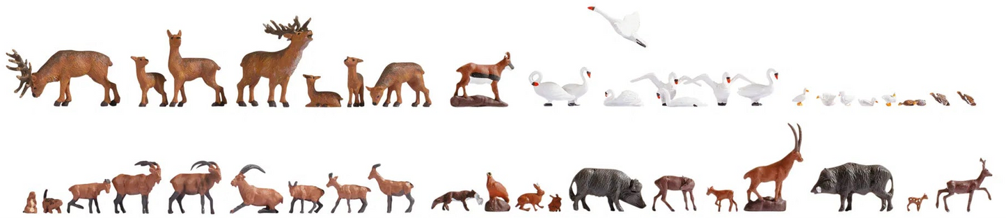 N16053 Wild Animals (45) Mega Economy Figure Set