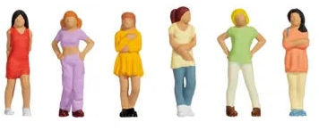 N16054 People Standing & Walking (30) Mega Economy Figure Set