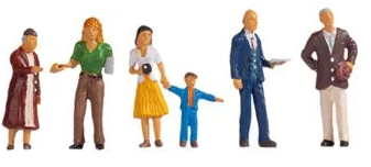 N16054 People Standing & Walking (30) Mega Economy Figure Set