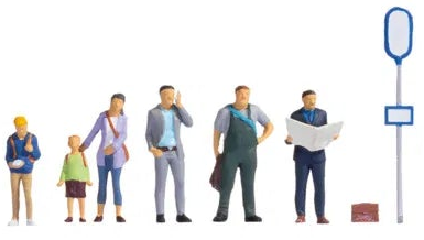 N16054 People Standing & Walking (30) Mega Economy Figure Set