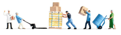 Warehousemen and Accessories Figure Set of 5