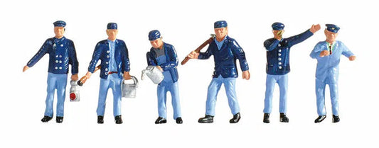 Locomotive Drivers (3) and Shunters (3) Figure Set