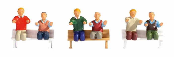 Electric Locomotive Drivers (6) with No Legs Figure Set