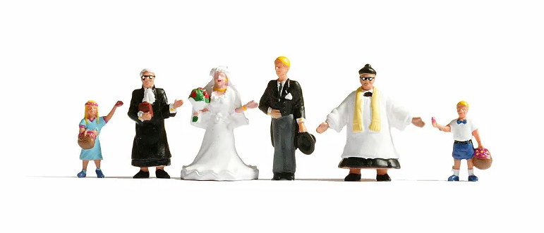 Figures - Wedding Group with Priest