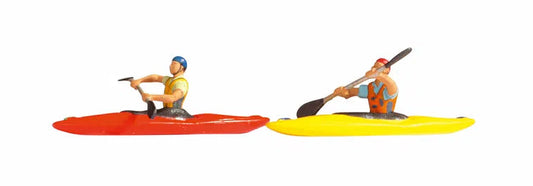 Kayaks (2) with Figures