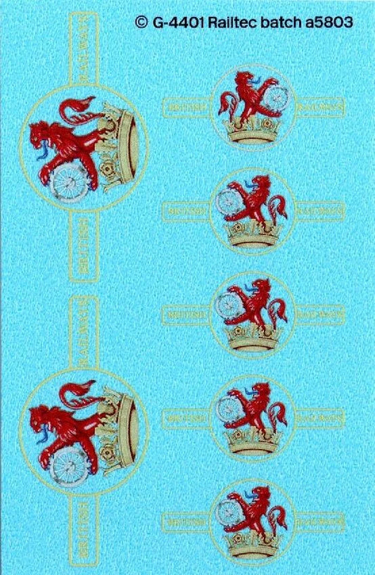 BR Late Crest Ferret & Dartboard (Small & Large) Transfer