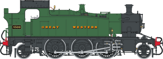 Class 55xx 2-6-2 Great Western Green Unnumbered Steam Locomotive - DCC Sound Fitted