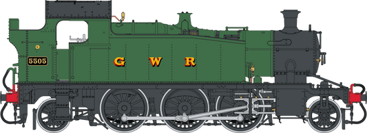 Class 55xx 2-6-2 ‘GWR’ GWR Green Unnumbered Steam Locomotive - DCC Sound Fitted