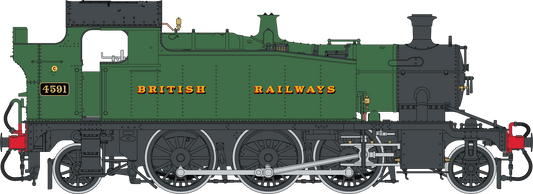 Class 55xx 2-6-2 ’British Railways’ Green Unnumbered Steam Locomotive - DCC Sound Fitted