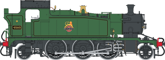 Class 55xx 2-6-2 BR Early Crest BR Lined Green 4585 Steam Locomotive