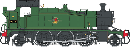 Class 55xx 2-6-2 BR Late Crest BR Lined Green 5514 Steam Locomotive