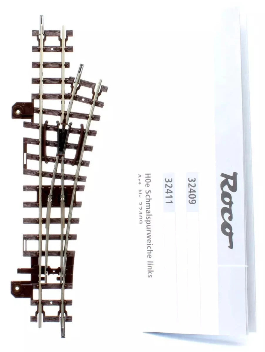 Rail Roco Roco Pre-Owned 32411 HOe Narrow Gauge Right Hand Turnout – Rails