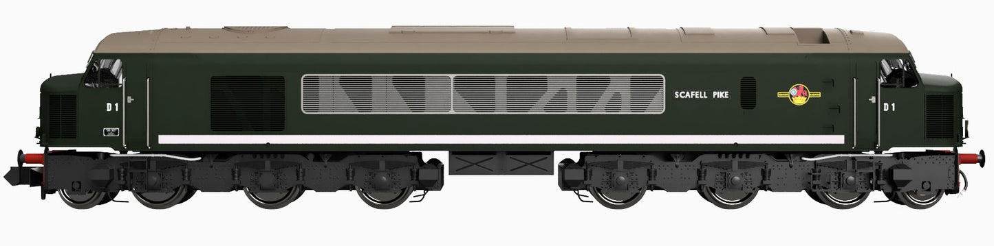 Class 44 D1 "Scafell Pike" Plain BR Green Diesel Locomotive