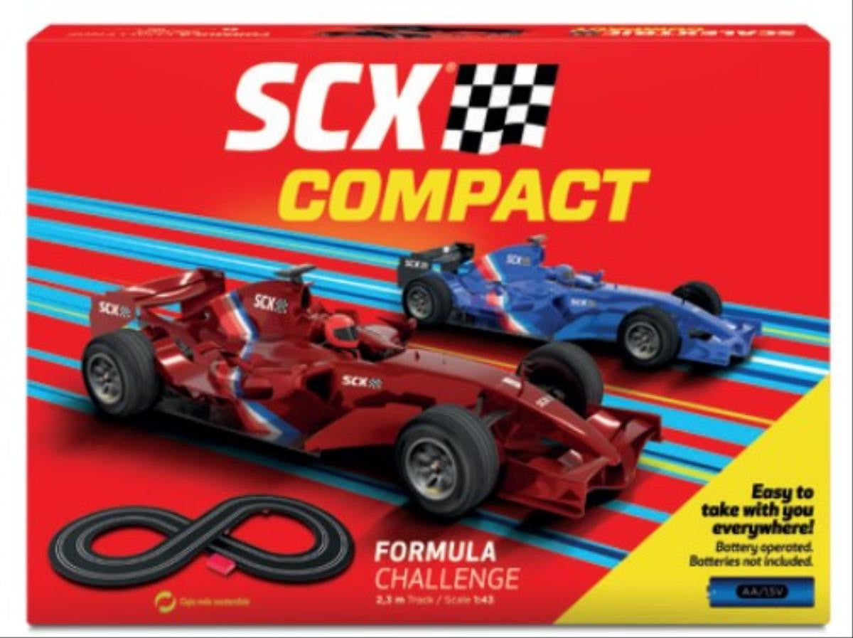 SCX SCXC10368 Compact 1:43 Formula Challenge 2.3m Race Set – Rails