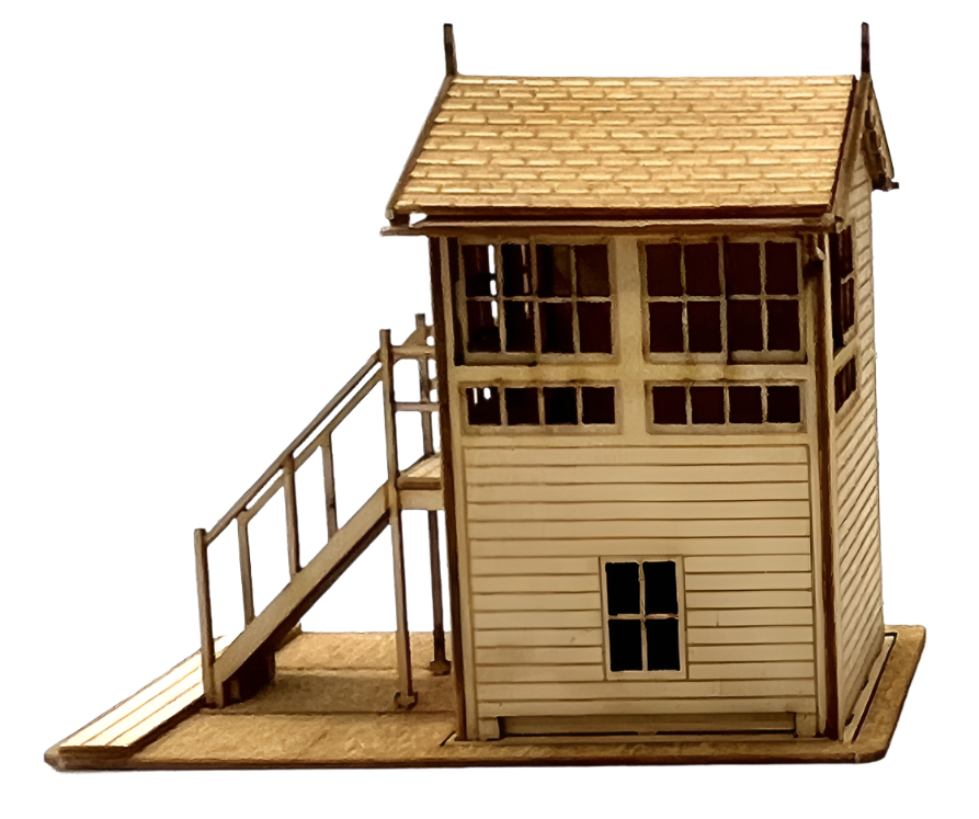 S R Signal Box Peco LK12111 TT:120 SR (IOWR) Signal Box Laser Cut Wooden Kit – Rails