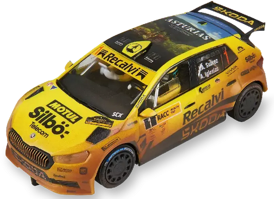 SCXE10565 Advance Digital Skoda Fabia WRC2 Cohete Suarez Mud Effect
