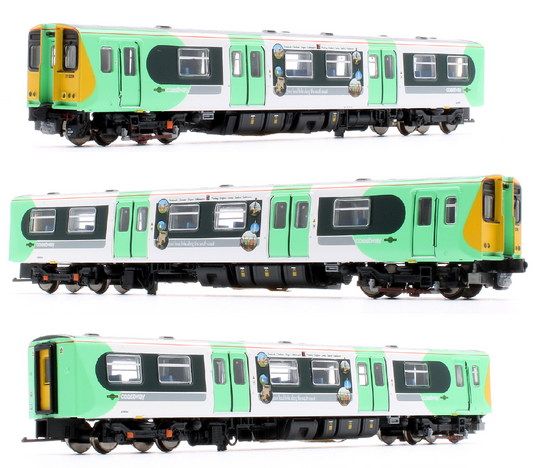 Class 313204 Southern Rail Livery White & Green 3 Car EMU Set