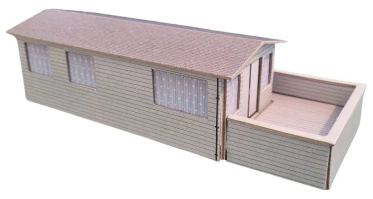 1:76 Scale Static Caravans Model Card Kit (Pack of 2)