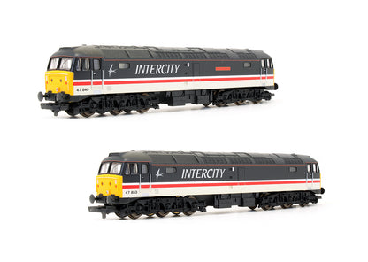 Pre-Owned Intercity Swallow Class 47840 'North Star' & Class 47853 Diesel Locomotive Twin Pack - Limited Edition