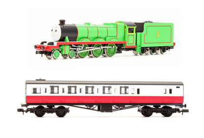 Pre-Owned 93805 Thomas The Tank Engine & Friends Henry 4-6-0 Loco & Brake Coach Set