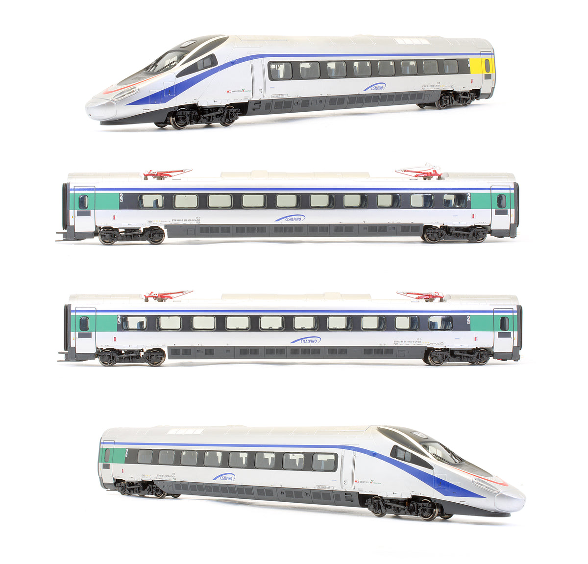 Pre-Owned Cisalpino ETR 610 In Original Livery 4 Car Set
