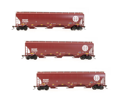 Pre-Owned Trinity 3-Bay Hopper BNSF Circle Cross #2 - 3 Pack