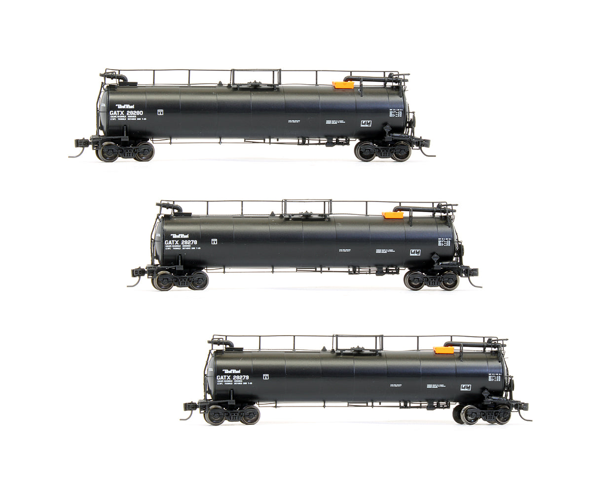 Pre-Owned Set of 3 GATC 23K Tank Train Intermediate Car