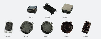 LokSound Loudspeaker '50321' 15mm x 11mm sugar cube, 8 Ohms, with integrated various height sound chamber kit