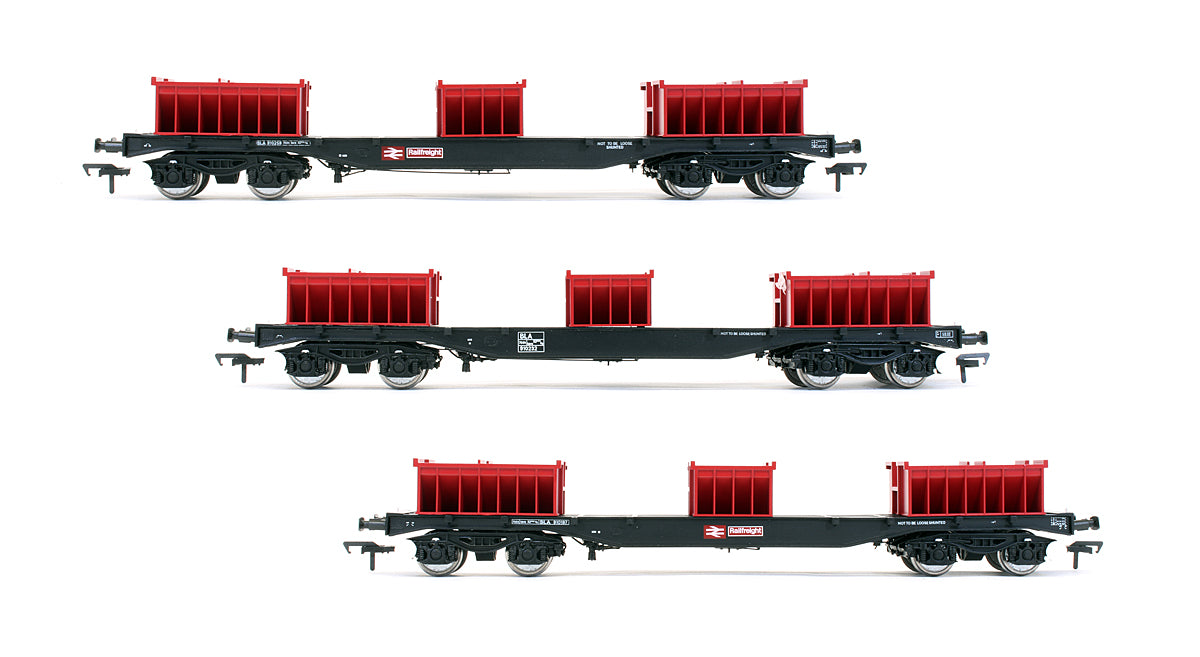 Pre-Owned Set Of 3 Railfreight BLA Bogie Steel Wagons - Rails Exclusive Edition