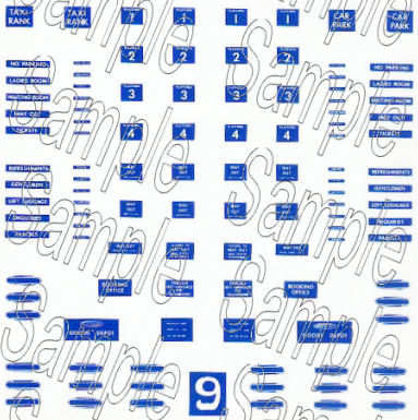 N Gauge BR (Eastern Region) Station Signs